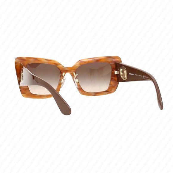 New Burberry Daisy BE4344F 394013 53mm Spotted Brown Sunglasses - Picture 6 of 12